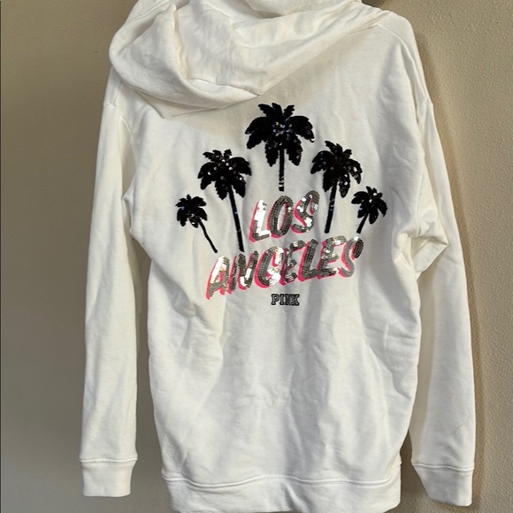 PINK Victoria's Secret White Lace-Up Sweater - Picture 7 of 9